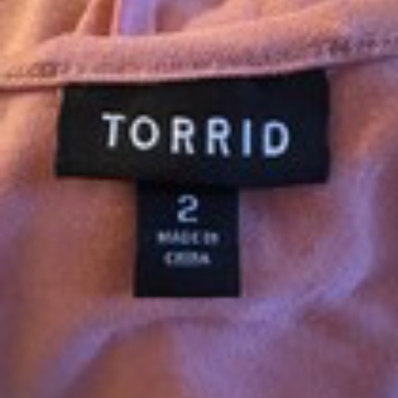 Torrid Pink Ruffled Tank Skater Dress Size 2XL - Picture 5 of 5